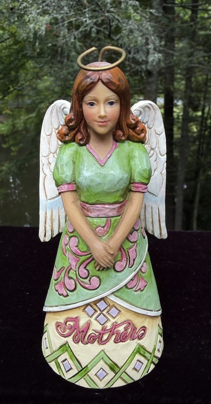 Jim Shore Heartwood Creek by Enesco Mother Angel Figurine 6” EUC No Box